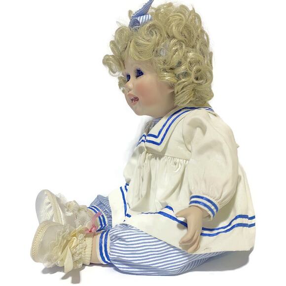 Virginia Ehrlich Turner Porcelain Doll Michelle Hamilton Collection 19" Tall - Picture 6 of 9